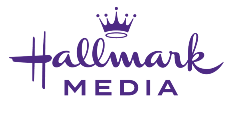 Hallmark Media logo with purple text and a crown above the signature-style font.