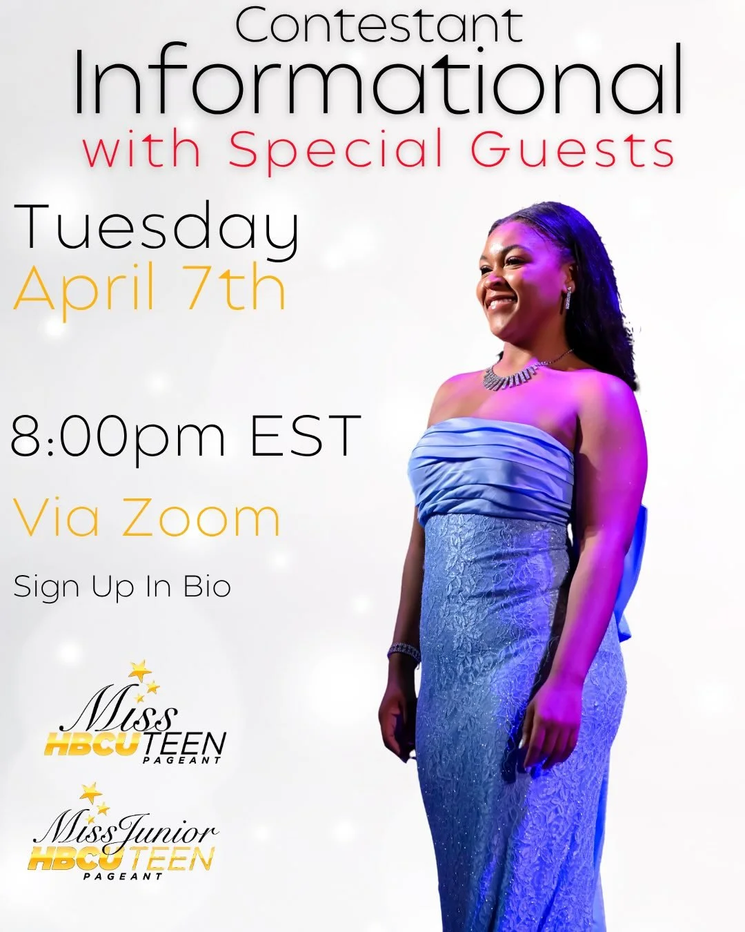 👑 Be sure to join us at tonight&rsquo;s info session to learn more about the pageant, meet our Queens &amp; ask the Directors any questions you may have!

We have special guests joining us. You don&rsquo;t want to miss it!

👋🏾 Early bird applicati