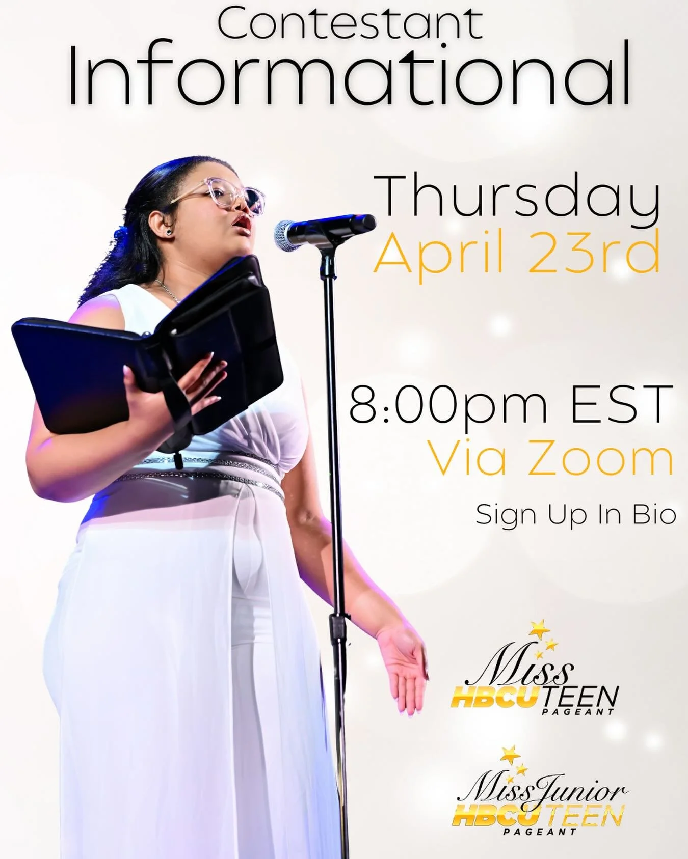 👑Be sure to join us at TONIGHT&rsquo;S info session to learn more about the pageant, meet our Queens &amp; ask the Directors any questions you may have!

👸🏾Sign-up in our bio🗓️

👩🏽&zwj;🎓Share with a High School student!
@misshbcuteen @misshbcu