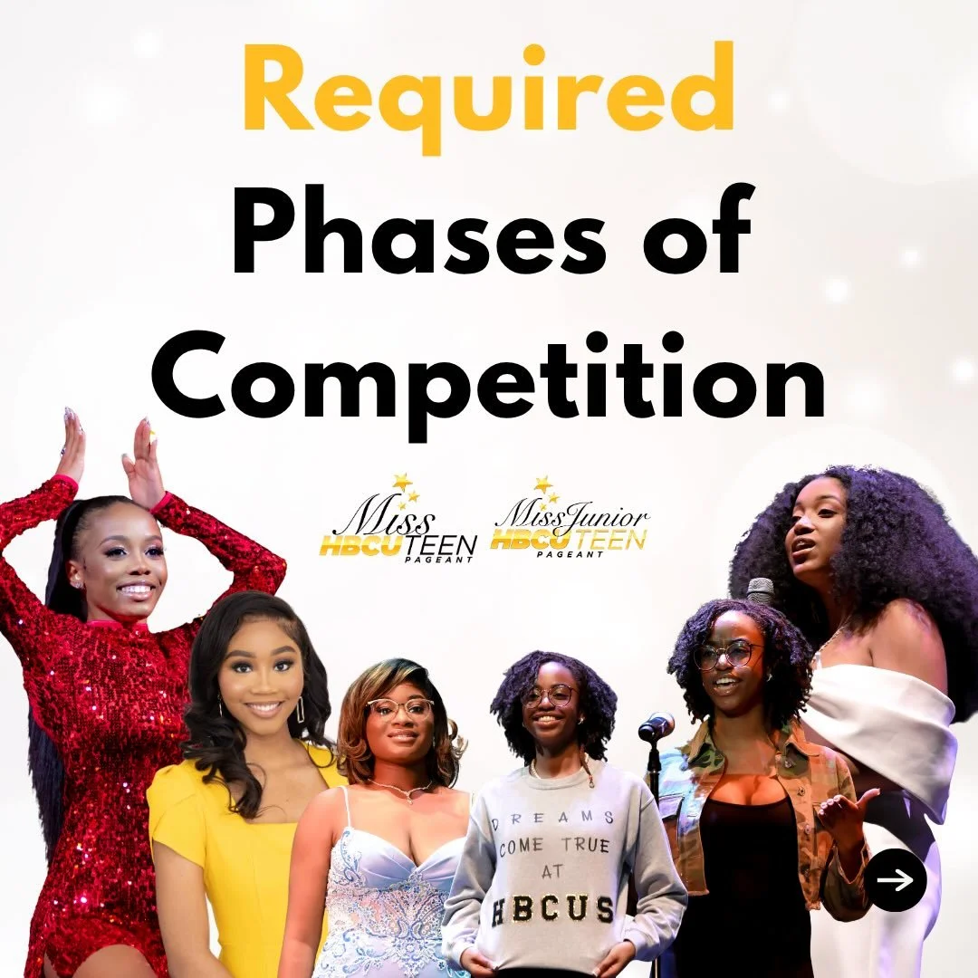 At Miss HBCU Teen, every moment is a chance to shine!✨

Swipe to see all of our required competitions where YOU get to showcase confidence, grace, poise, and personality.

Applications Close SOON!!
👑Apply Today: @misshbcuteen @misshbcujuniorteen 
.
