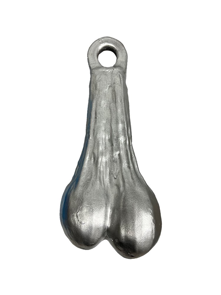 silver metal testi-tool 25 pound weight