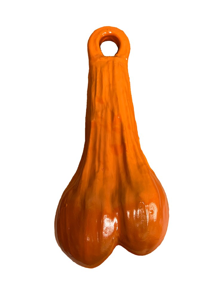 orange metal testi-tool 25 pound weight