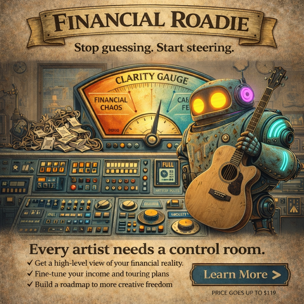 The Musicians Tip Jar Financial Roadie:  Budgeting & Forecasting Tool for Musicians
