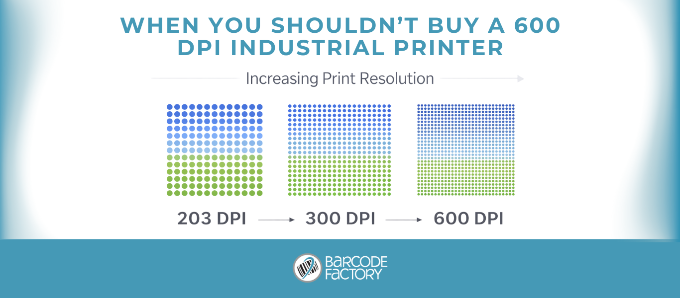 When You Should Not Buy a 600 DPI Industrial Printer