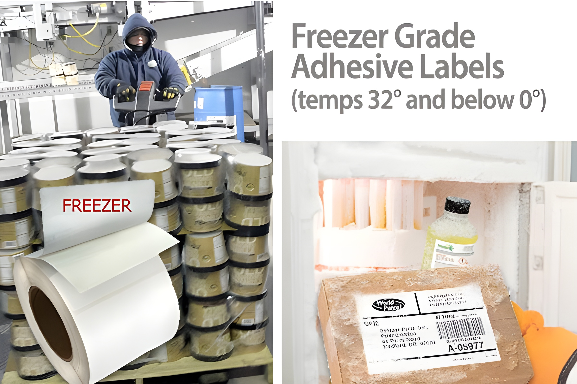 freezer grade adhesive labels