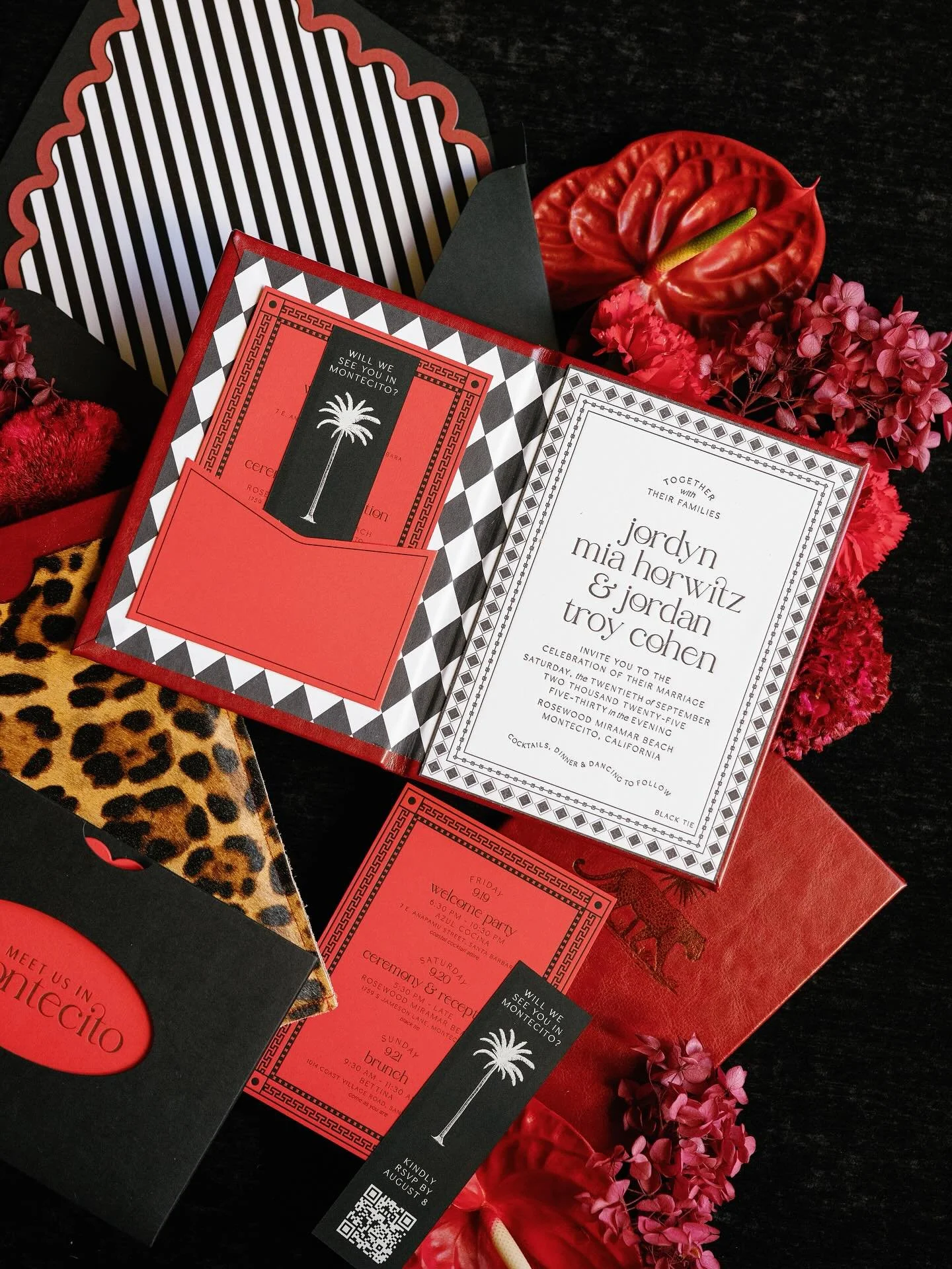 I hear animal print is a neutral 🐆❤️🖤
During our first design call, the bride said,
&ldquo;this might be crazy&hellip; but I love leopard pony hair.&rdquo; 
And that&rsquo;s when I knew we were about to make magic. 

Photo: @spostophoto @invitation