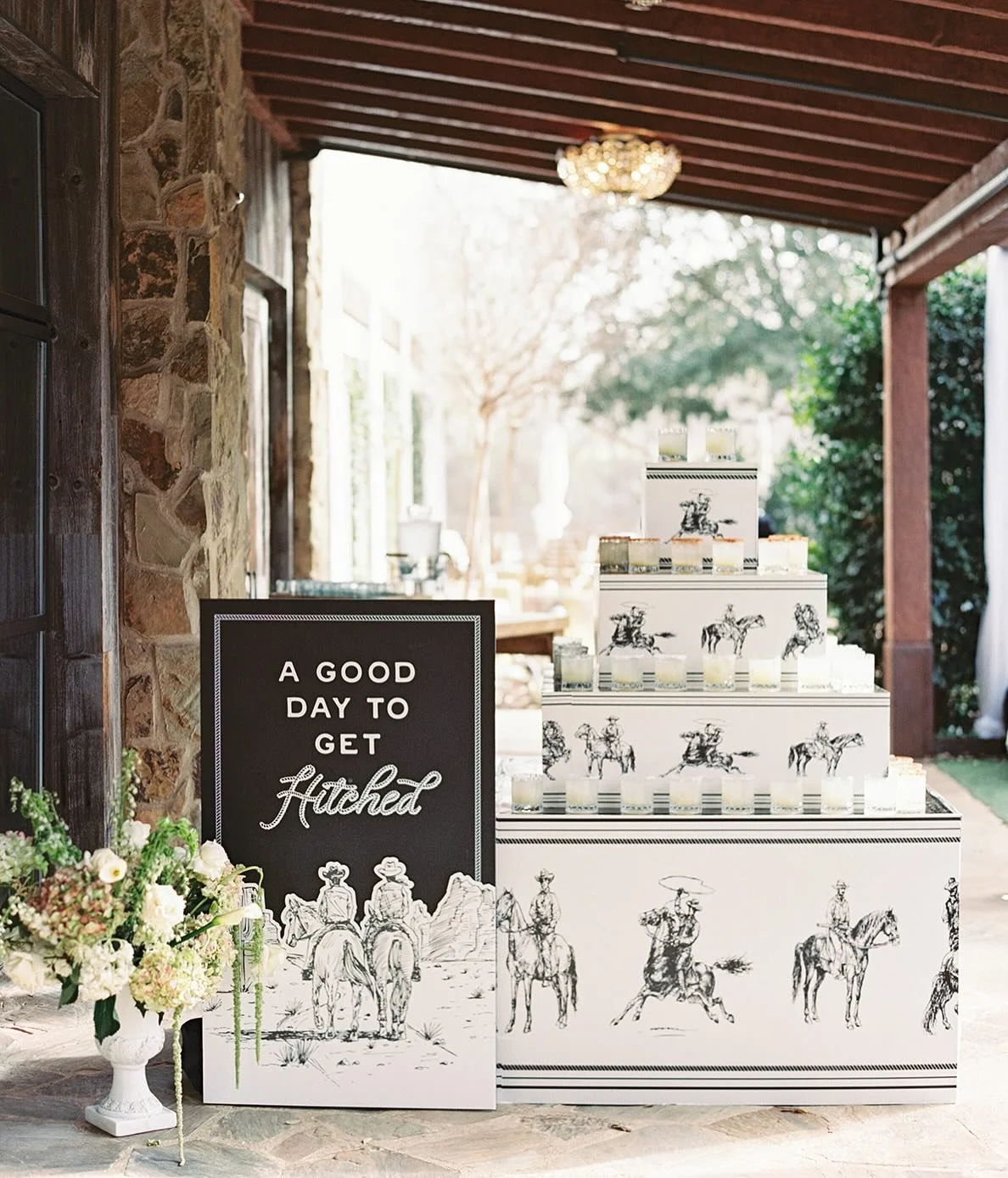 Really testing how many photos I can get in a single scroll post with this one! Meagan and AJs day was filled with all the cutest little details. I can&rsquo;t decide if the rope checkerboard dance floor or cowboy Tex (their golden doodle) is my favo
