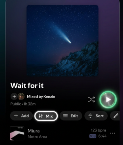 Metro Area's "Miura" appears in Spotify's Playlist Tool promo - 2026