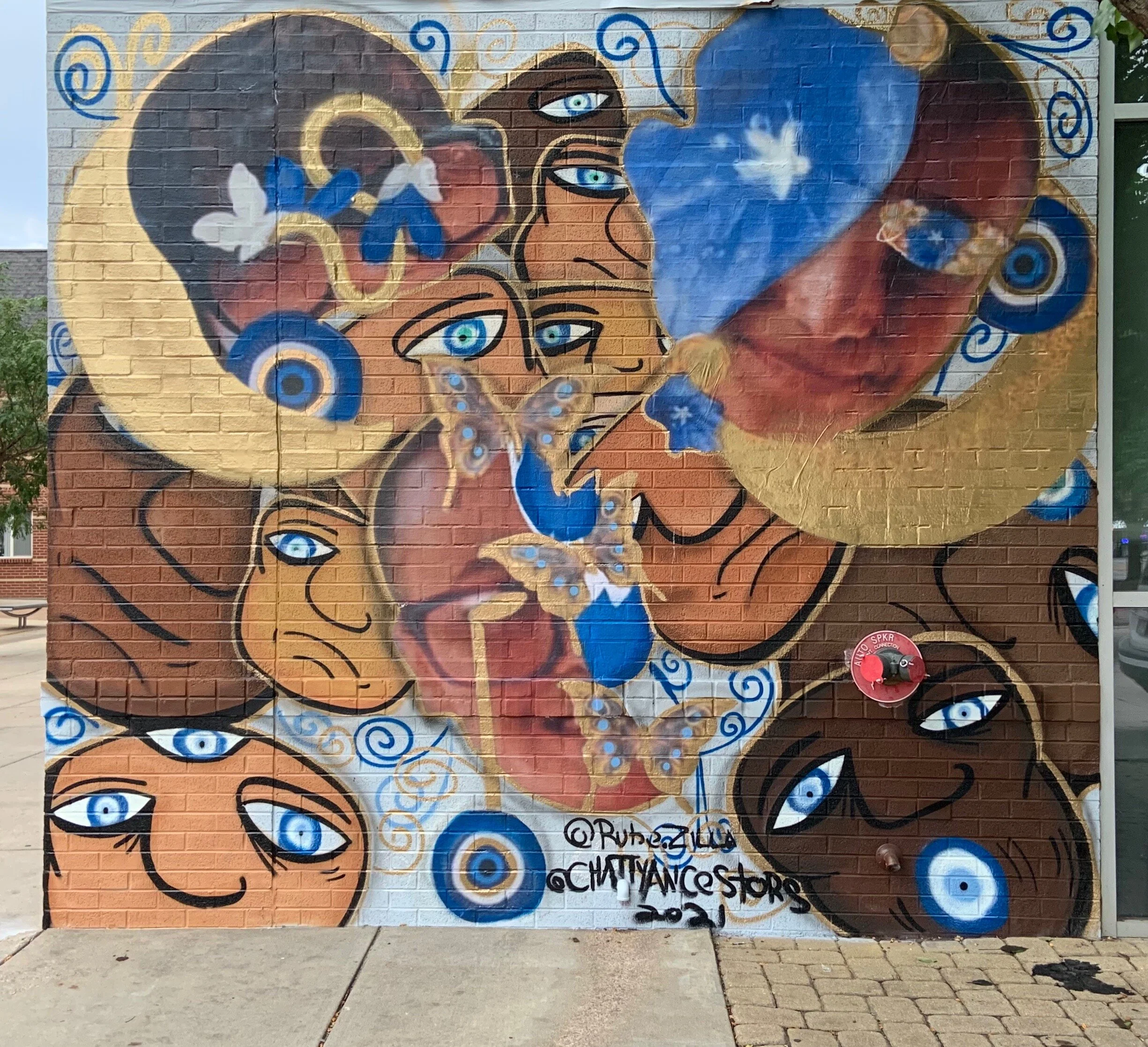 New Ancestors. Collab w/ RubezillaColfax Canvas Mural Festival 2021