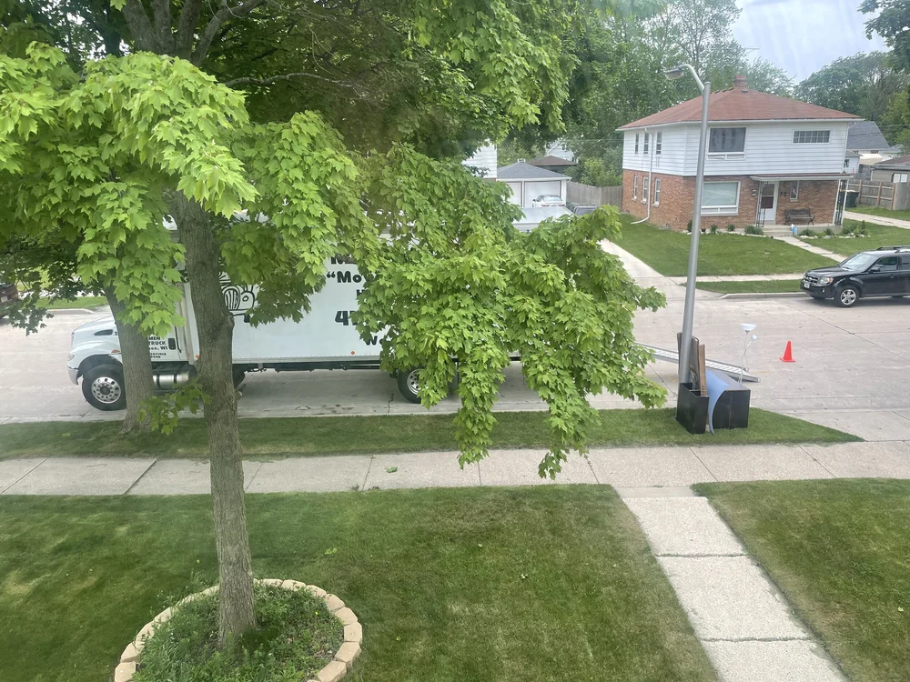 Movers arrived and got started! 