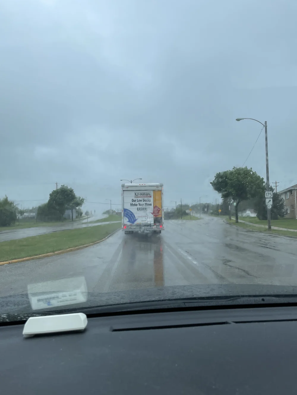 Aaron drove the truck to Chicago. 