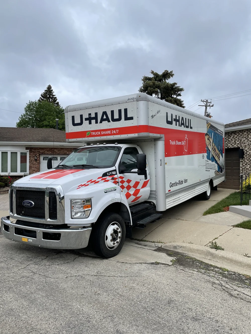 Parked it like this overnight haha 