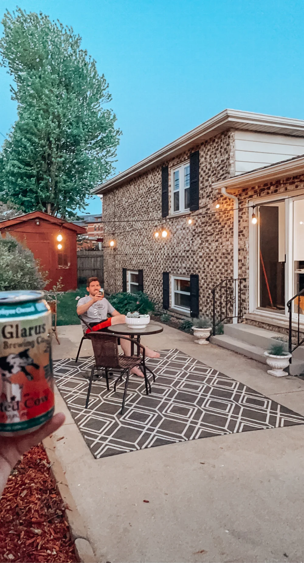 Elevated the patio a bit. 