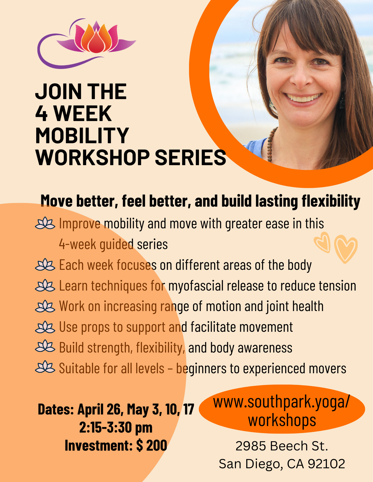 Mobility Workshop in San Diego! at South Park Yoga
