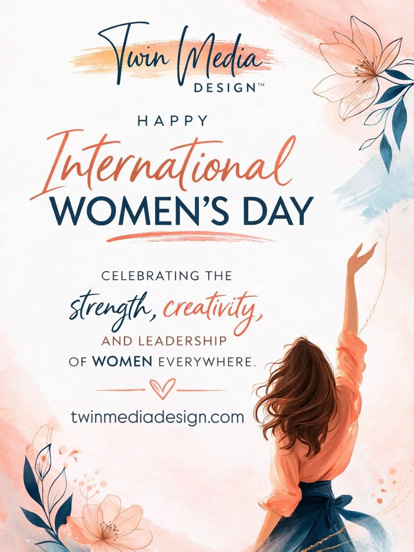 March is Women&rsquo;s History Month, and today we celebrate International Women&rsquo;s Day &mdash; a time to honor the strength, resilience, and incredible impact of women everywhere. 🌸

At Twin Media Design, we proudly support all women, business