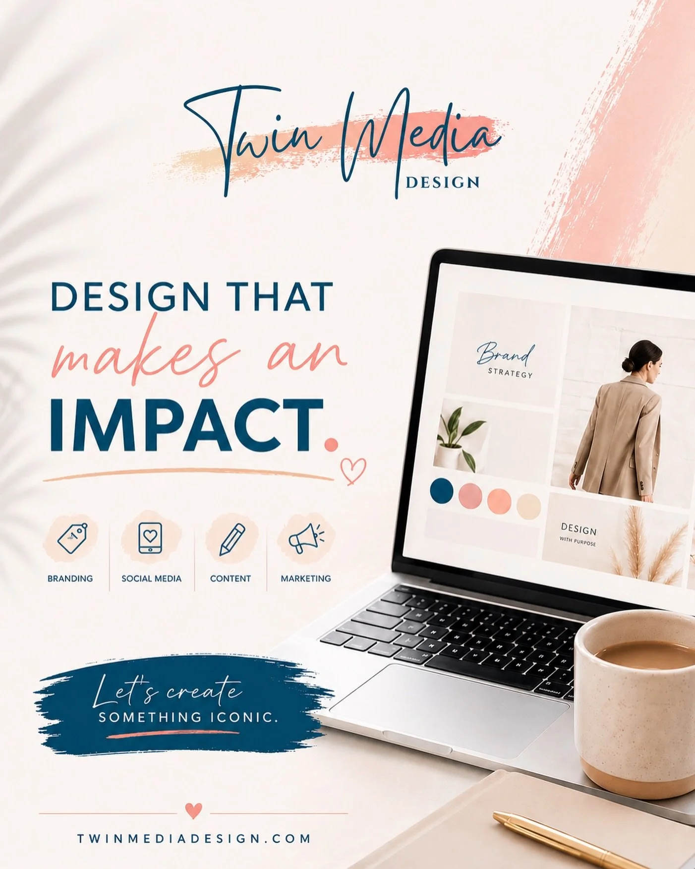 Your brand should do more than just look good.

We handle your branding, website, social media, and ads so your business actually grows.

Ready to level up?
twinmediadesign.com