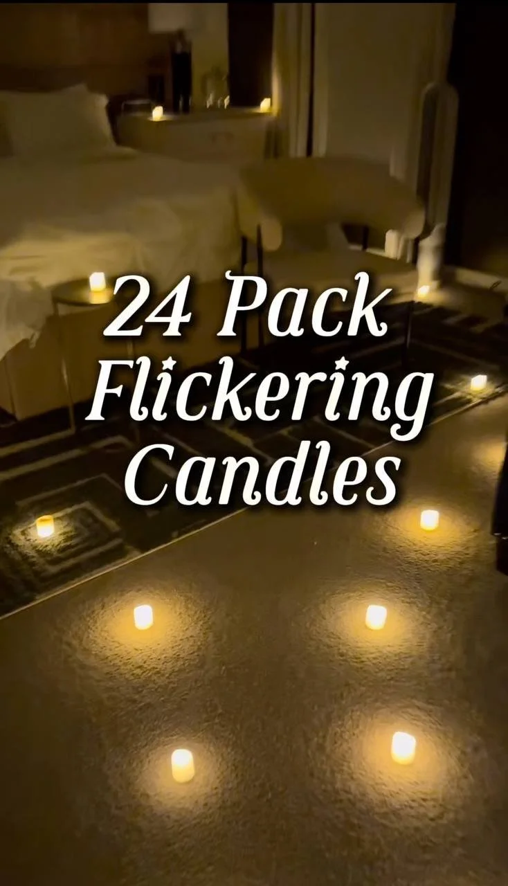 Flameless Flickering Electric Fake Candle 24 Pack $10.49