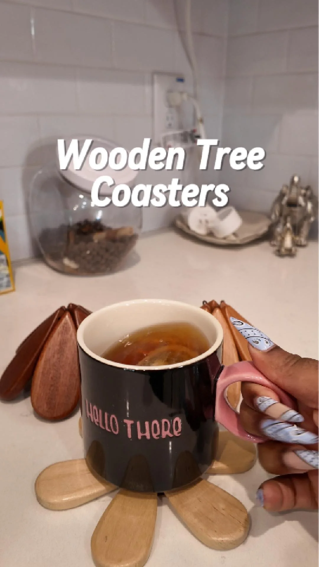 Natural Wooden Tree Trivets $11.99