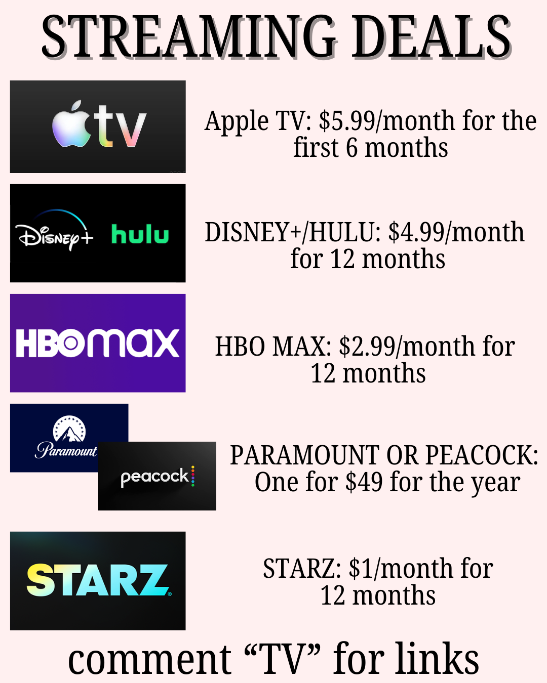 Streaming Deals