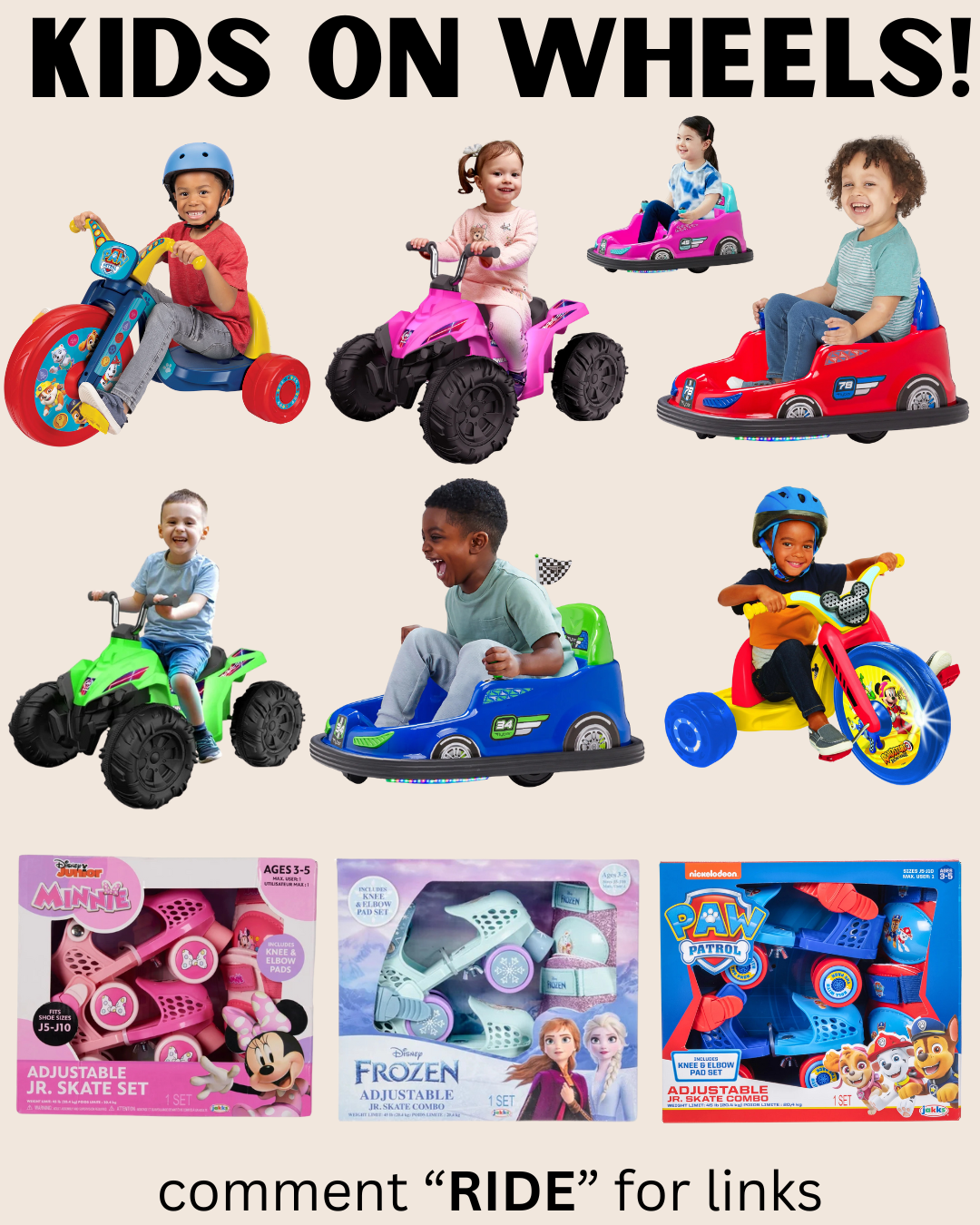 KIDS RIDE-ONS