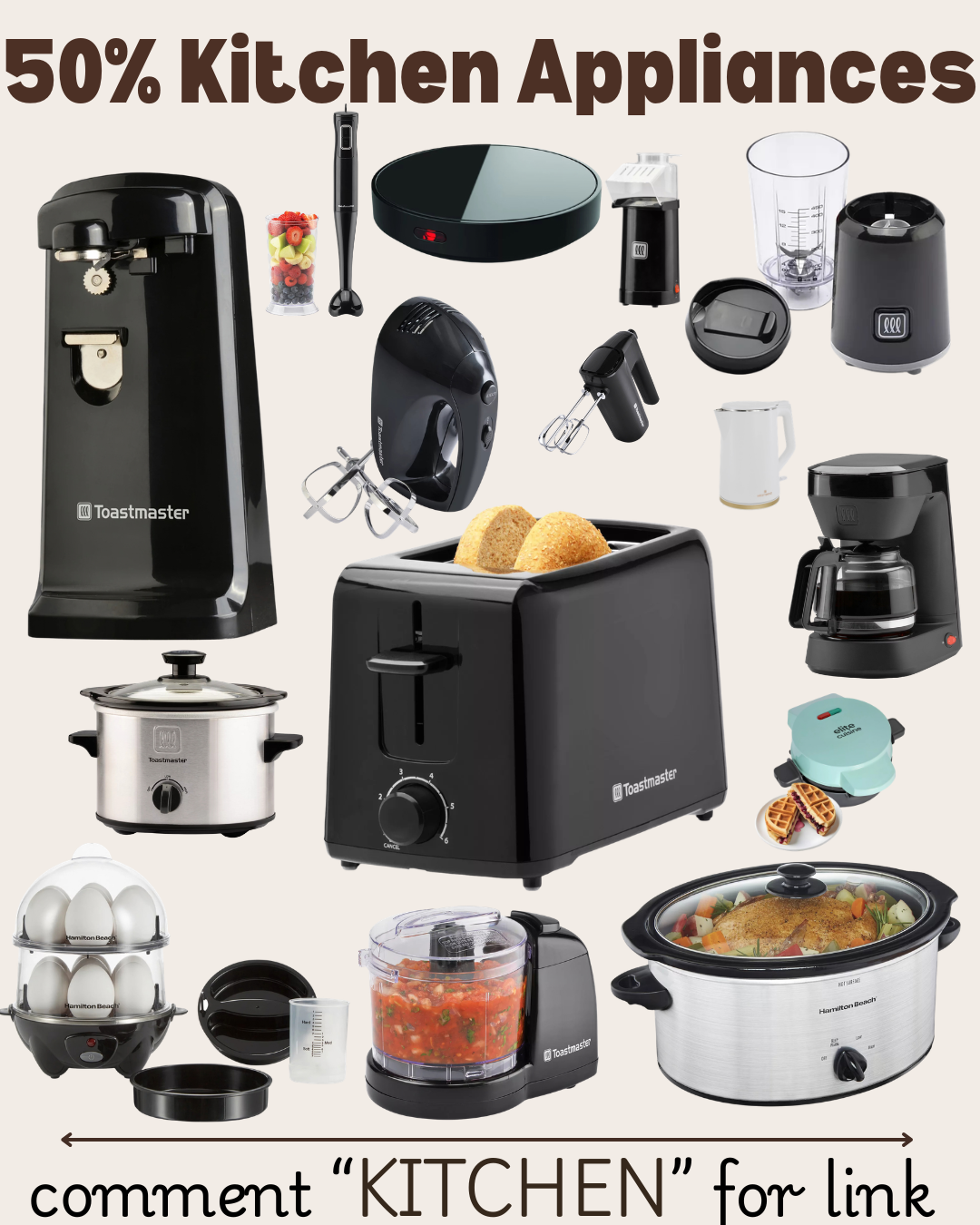 50% KITCHEN APPLIANCES