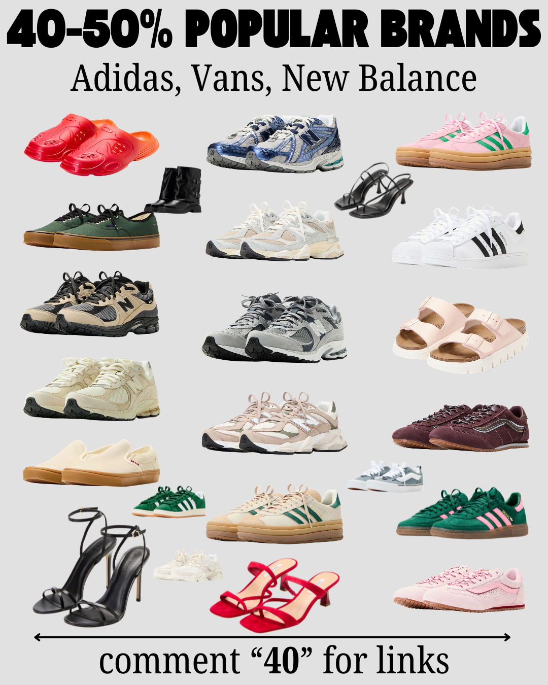 40-50% SHOES