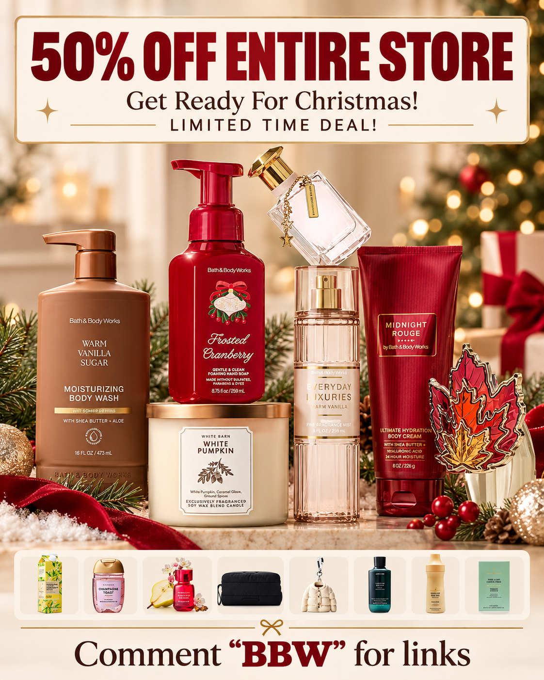 50% OFF ENTIRE STORE