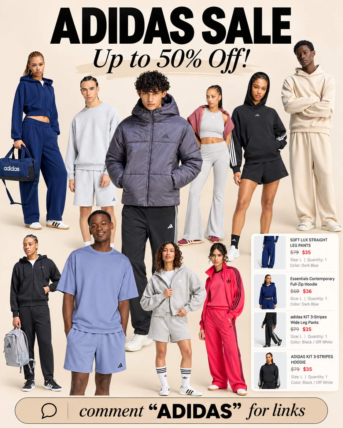 50% ADIDAS SALE