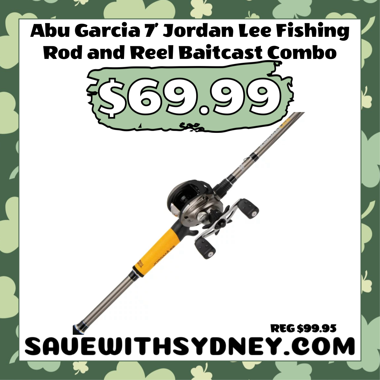 Abu Garcia 7' Jordan Lee Fishing Rod and Reel Baitcast Combo