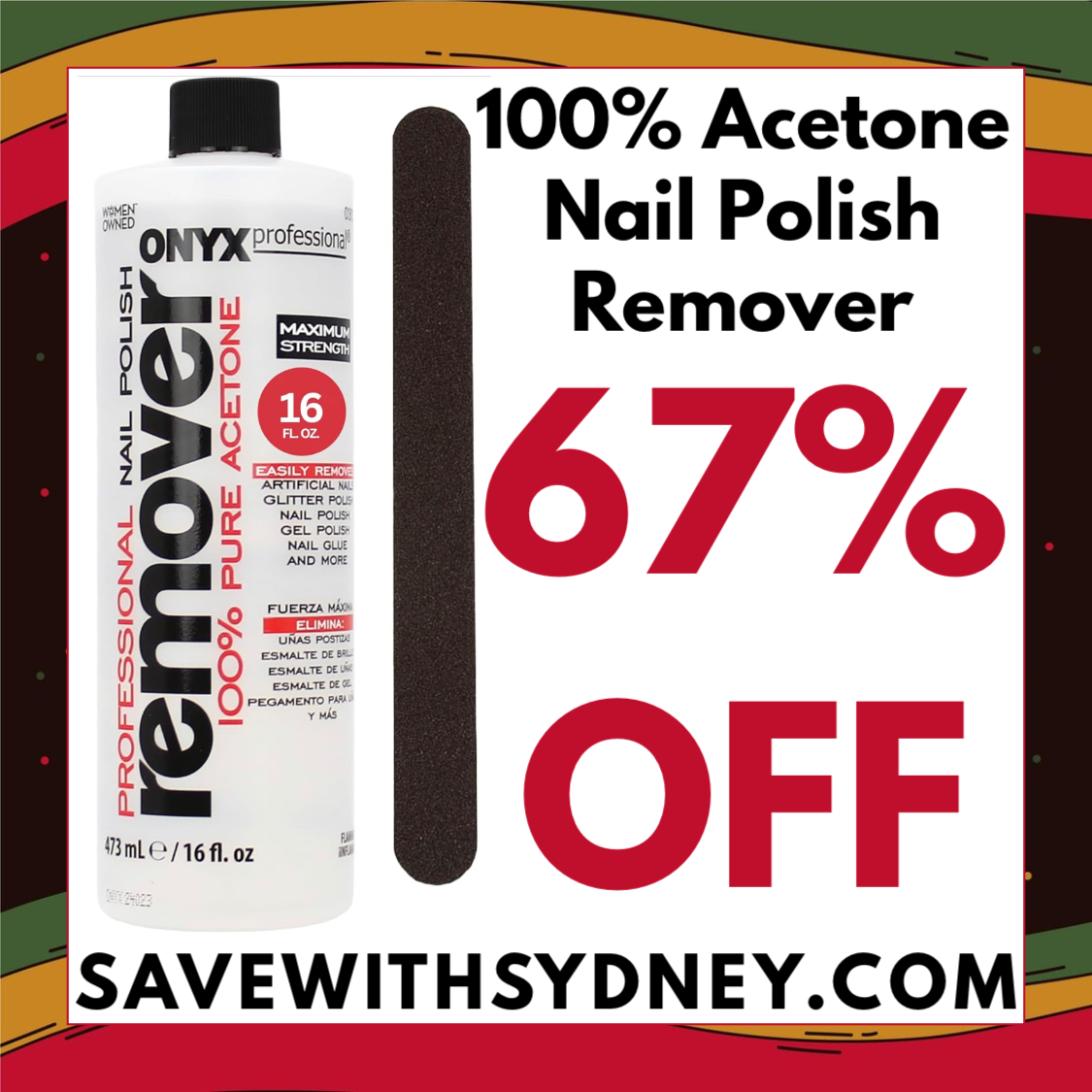 100% Pure Acetone - Nail Polish Remover 1L | Catch.com.au
