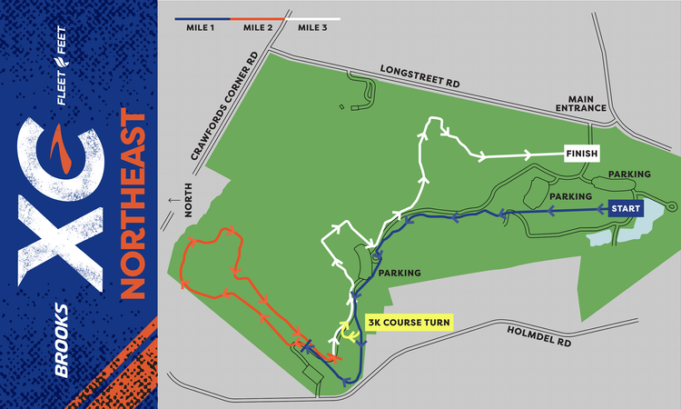 Northeast course map