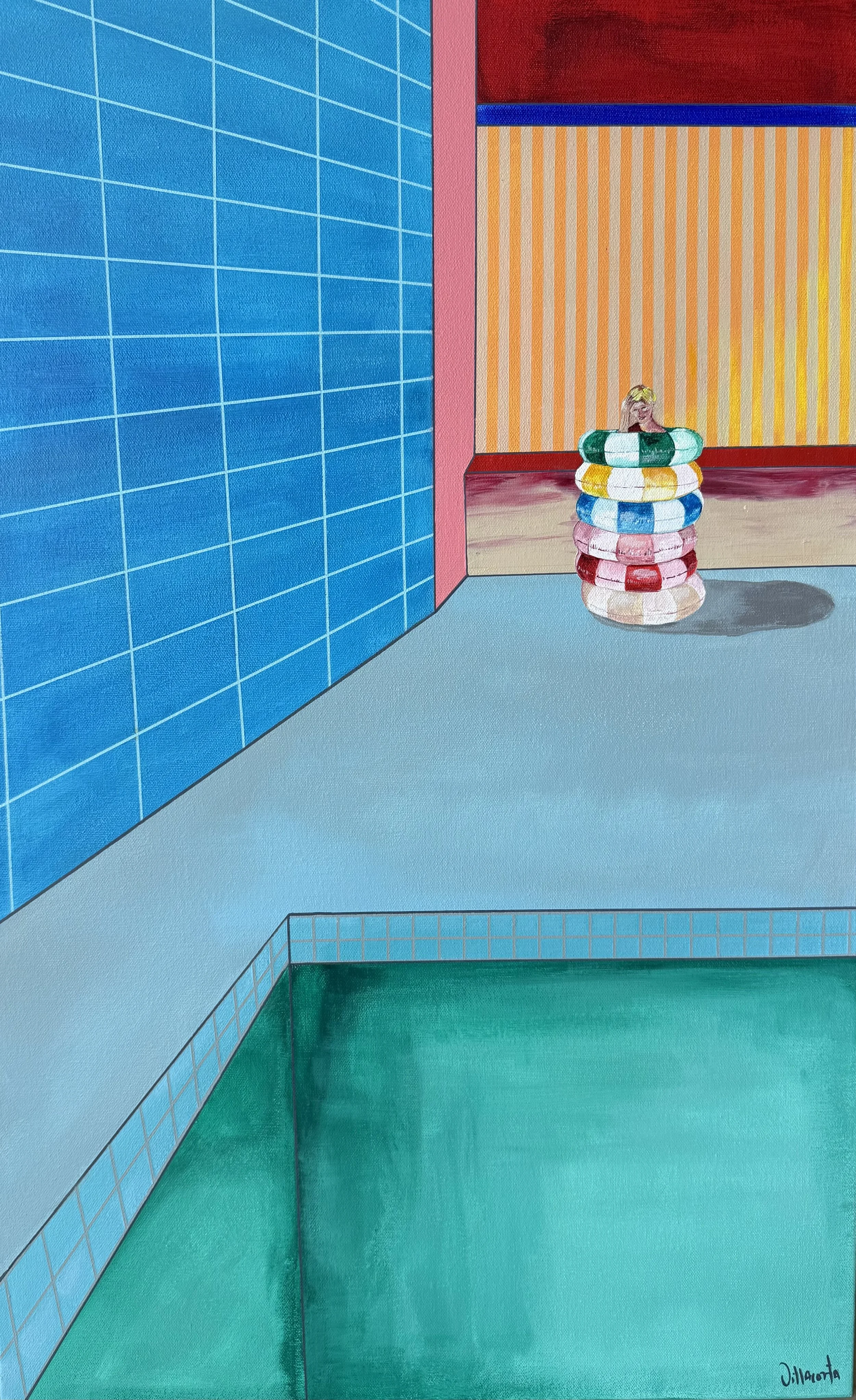 Artista: Maria Jose Villacorta
Titulo: STUCK IN MEMORY
Medidas: 50 x 80 cm
Tecnica: Acrylic on canvas