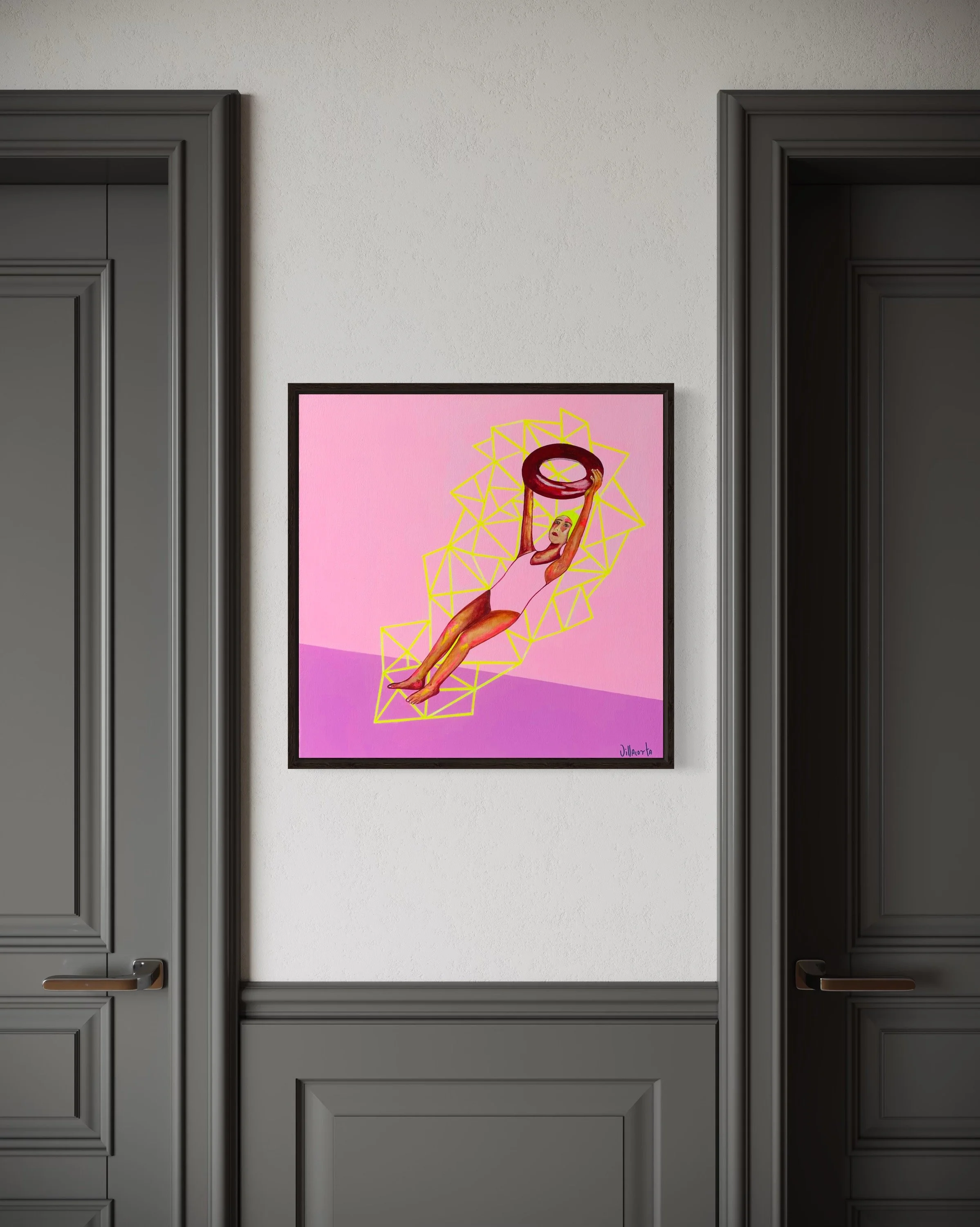 Artista: Maria Jose Villacorta
Medidas: 50 x 50 cm 
Técnica: Acrílico sobre lienzo