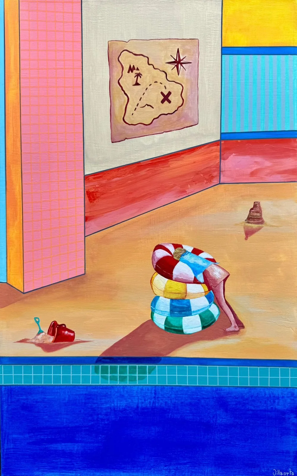 Artista: Maria Jose Villacorta
Titulo: Summer Secrets
Medidas: 80 x 50 cm
Tecnica: Acrylic on canvas