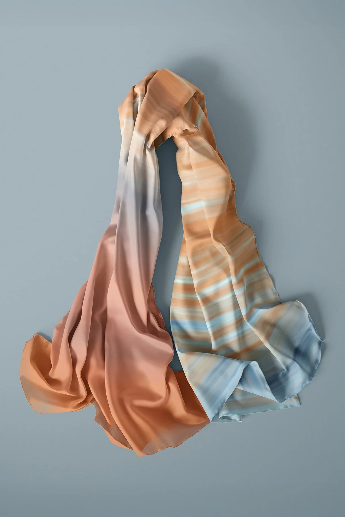 Coral Silk Scarf Loosely Laid on the Ground Mockup by Creatsy®.jpg
