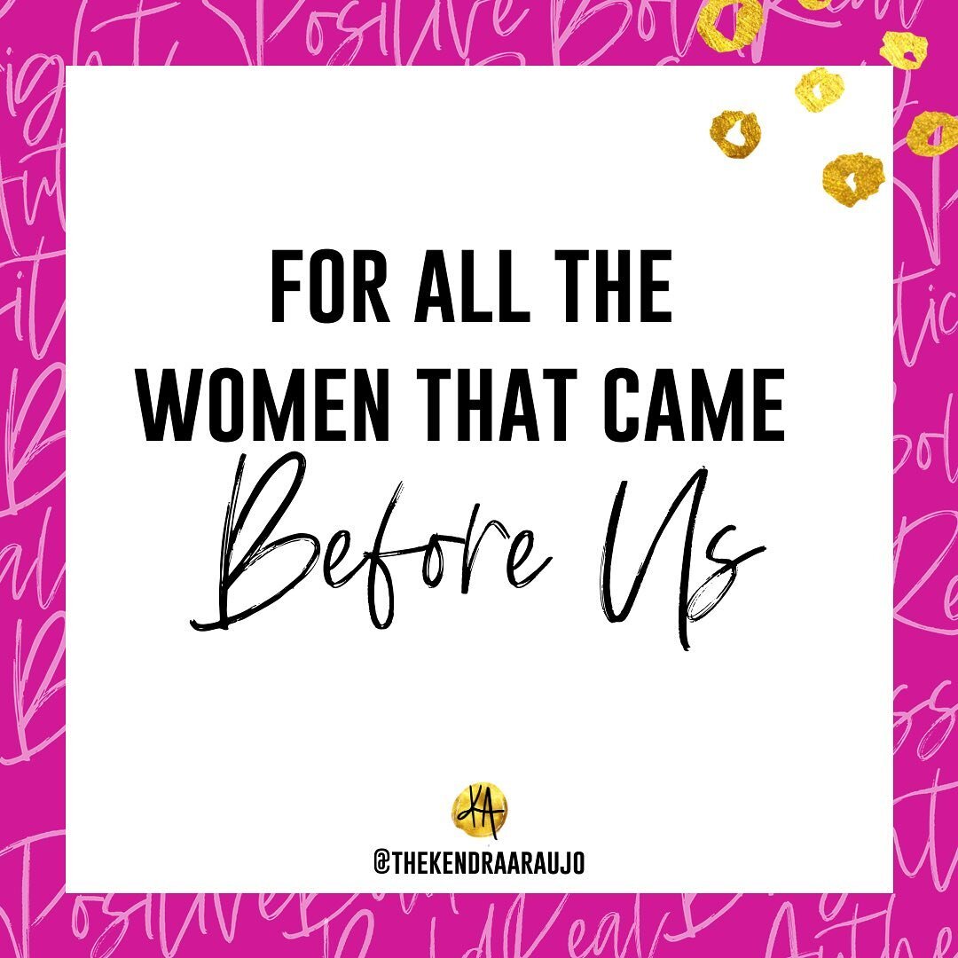 I believe that as women we have the power to do ALL we want! Today is proof of that👇⁣
⁣
Today we honor the women that came before us and open the door for our rights to exist:⁣
⁣
The women that fought for our rights in a time when women having a voi