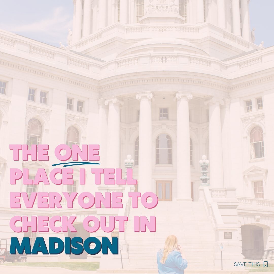 Every time someone asks for my local recommendations, there is ONE place I ALWAYS include.

Sure, Madison may be known for UW Madison, the capitol, CHEESE, and so many things.. but every friend visiting or client moving from out of town... I tell the