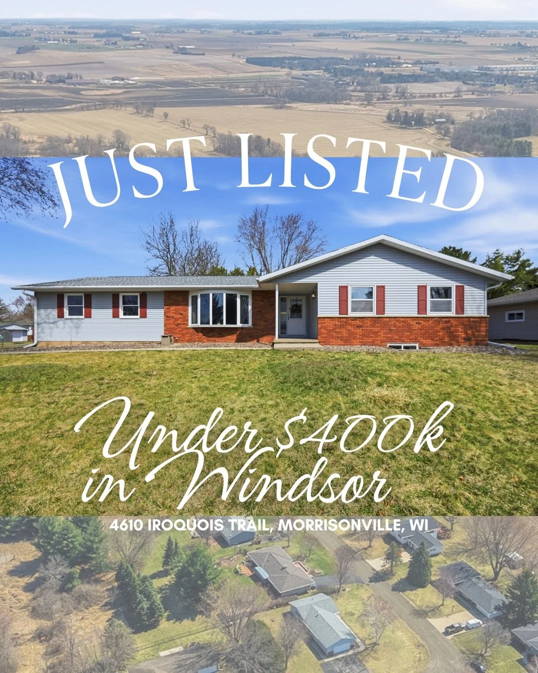 Rural living with city amenities just minutes away&hellip; THIS is the  one you&rsquo;ve been waiting for 🛑!!!

4610 Iroquois Trail, Morrisonville (Village of Windsor)
3 bedrooms on the main level, 1.5 baths on the main + a 1/2 bath in the lower lev