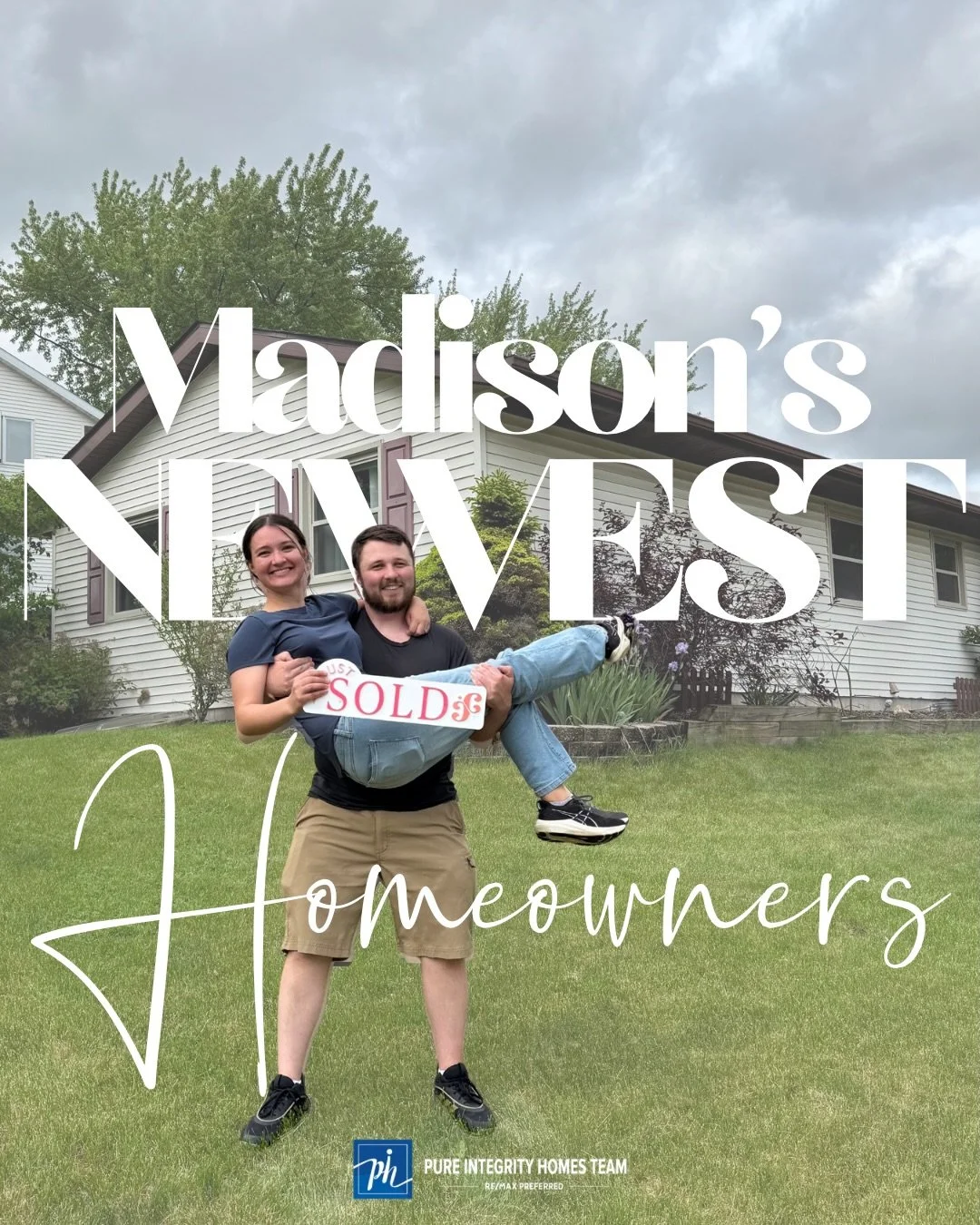 Congratulations Sydney &amp; Kaden!!! Welcome to the homeownership club 🔑🏡 

Colorado > South Dakota > Wisconsin 
So excited to see your next chapter unfold + how you make this house into your home! 

#madisonwi #newhomeowner #wisconsinreales