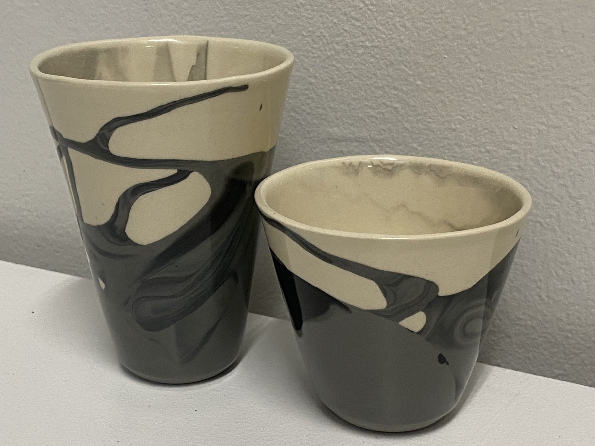 5 Set Black and Grey White In Swirl.jpeg