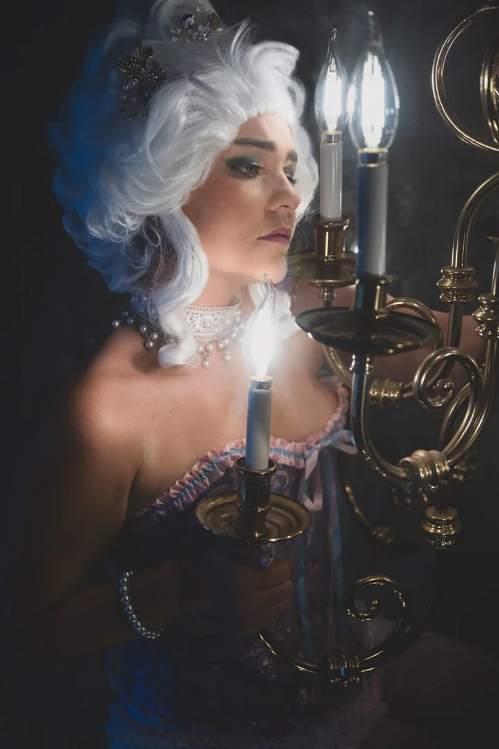 he 31 Nights of Halloween experience! An annual creative session of delight with alluring imagery and a femme fatale edge. Dark and moody boudoir session in Atlanta, Ga by Electric Boudoir Photography.