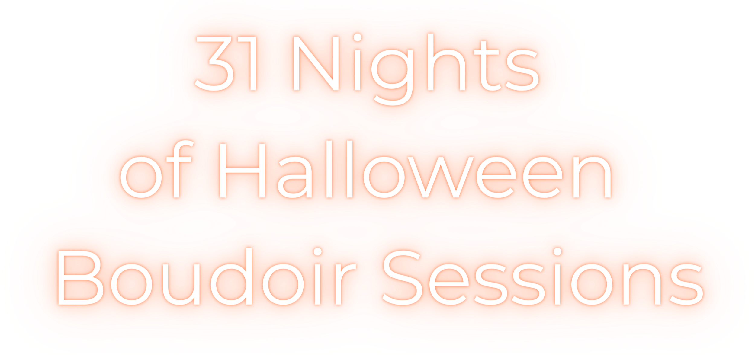 31 Nights of Halloween Neon Logo Text