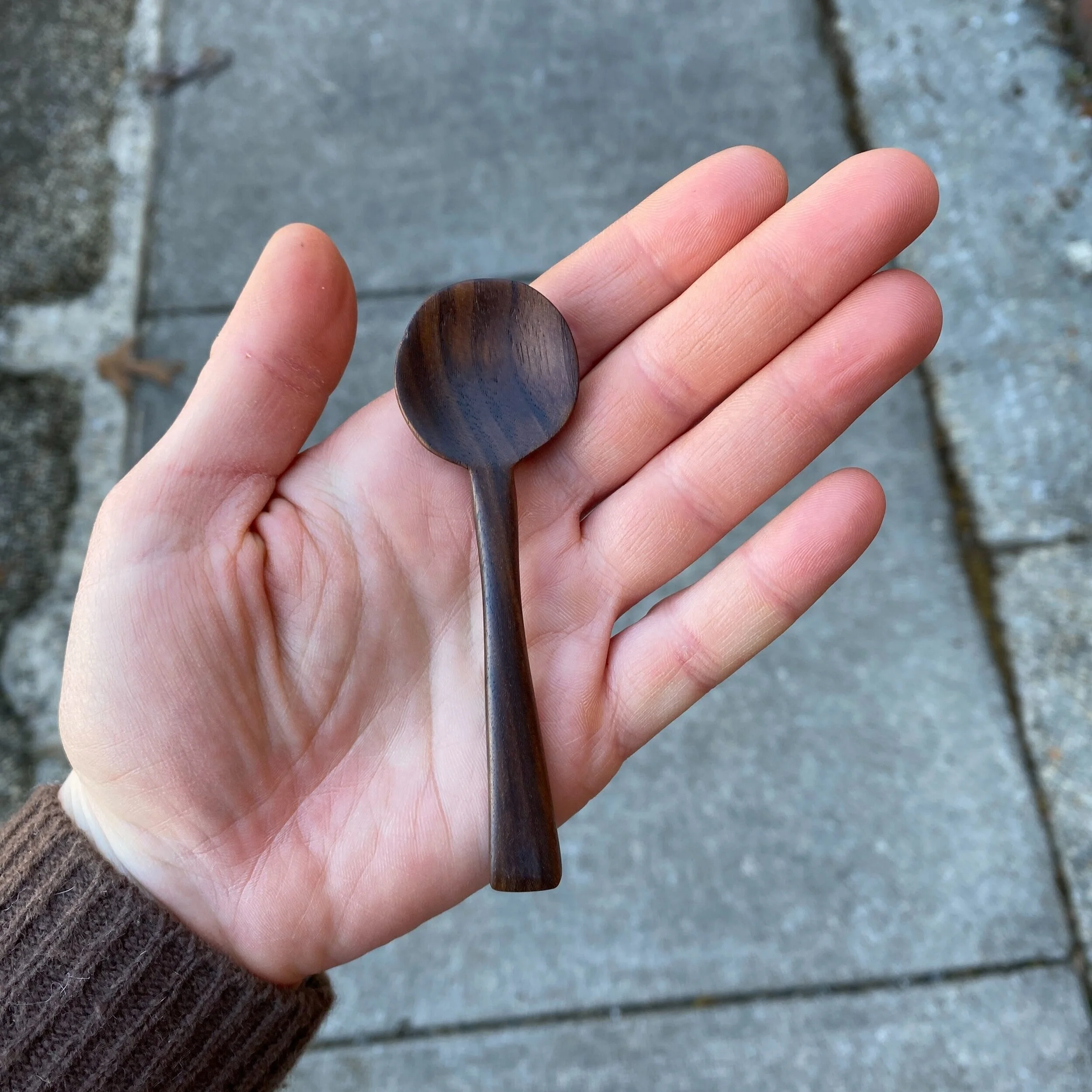 Spoon from UVA Saw Milling Black Walnut by Lizzie Needham MLA '21