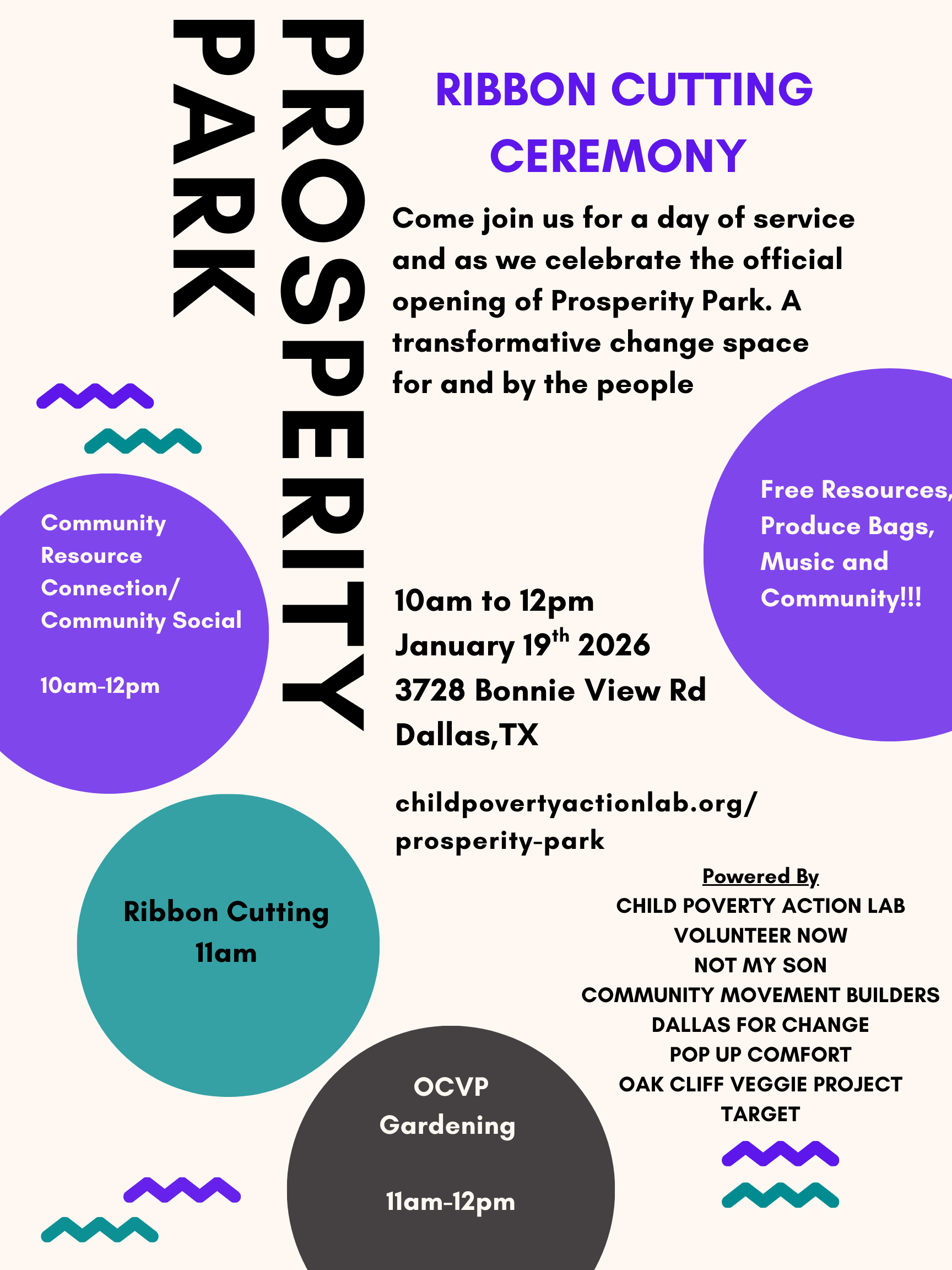 Prosperity Park Ribbon Cutting &amp; Garden Planting