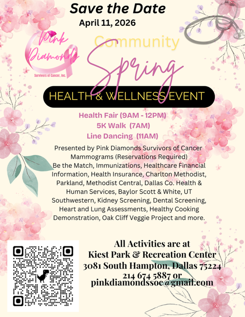spring Health fair by pink diamonds survivors of cancer