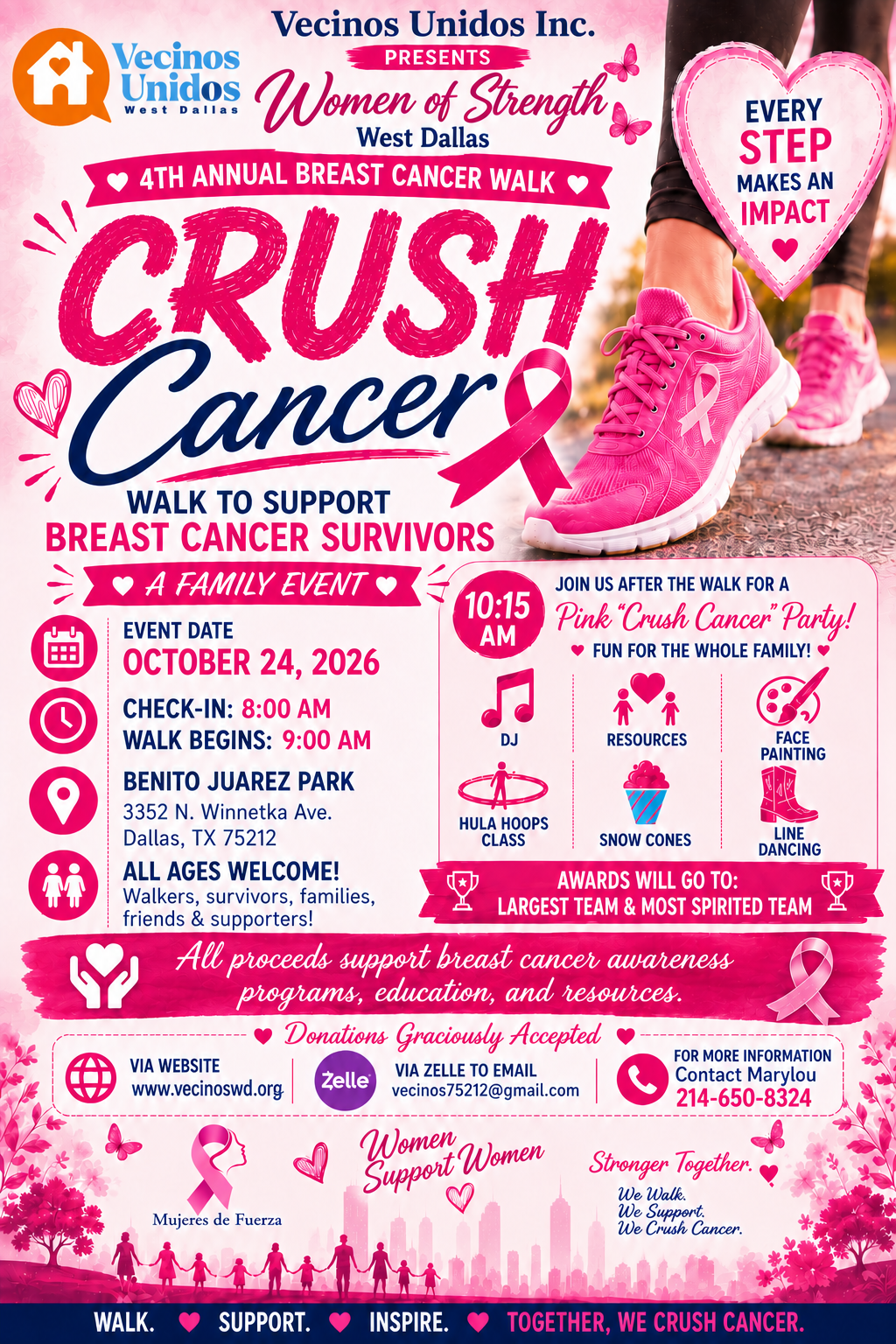 FREE Veggie store at crush breast cancer walk