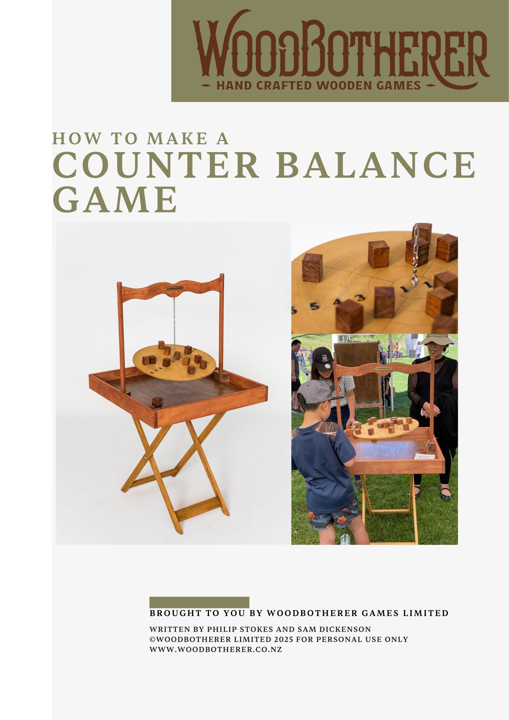 Counter Balance Game - Woodworking Plan