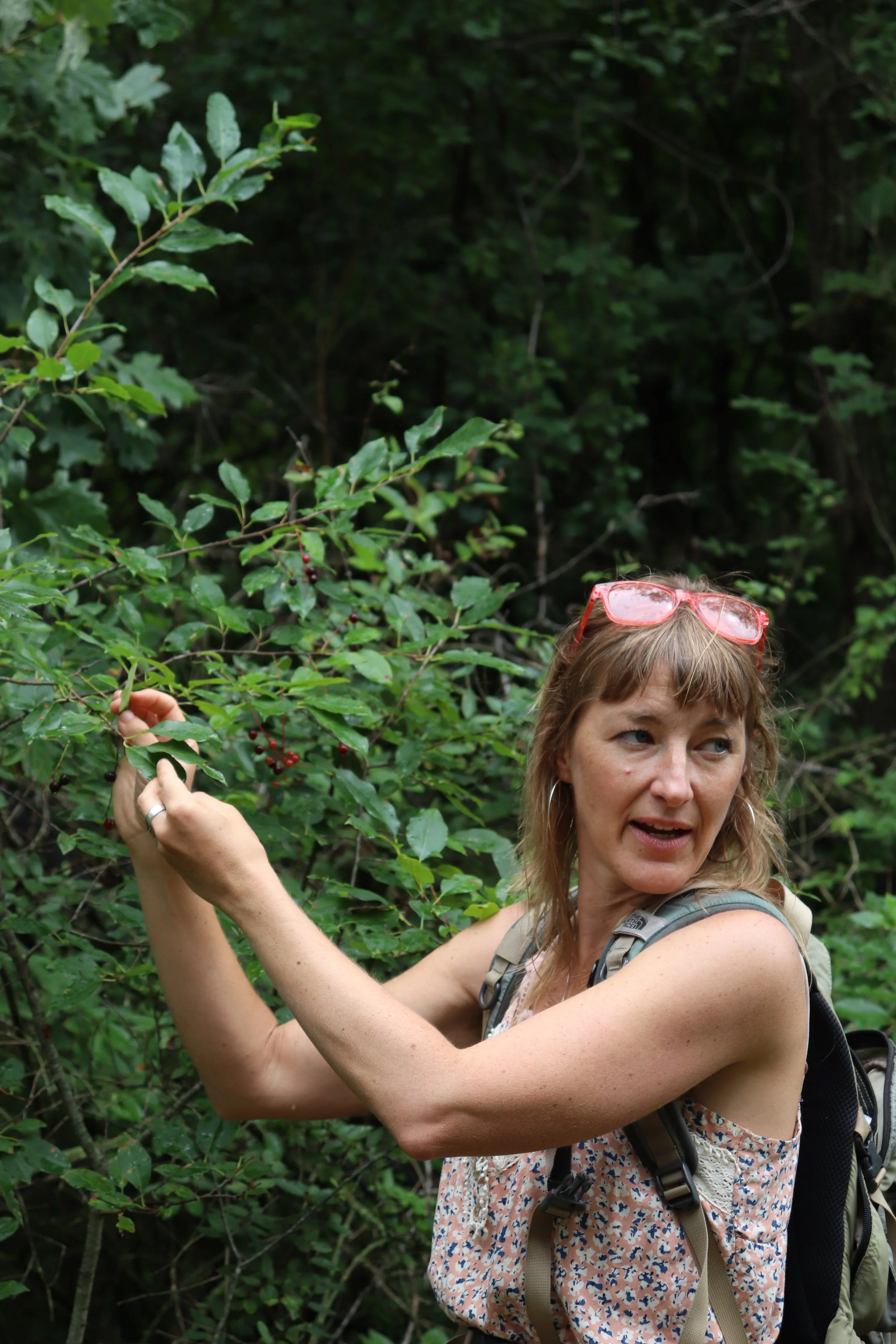 Despite the rain, plant walk at Joas a big hit!