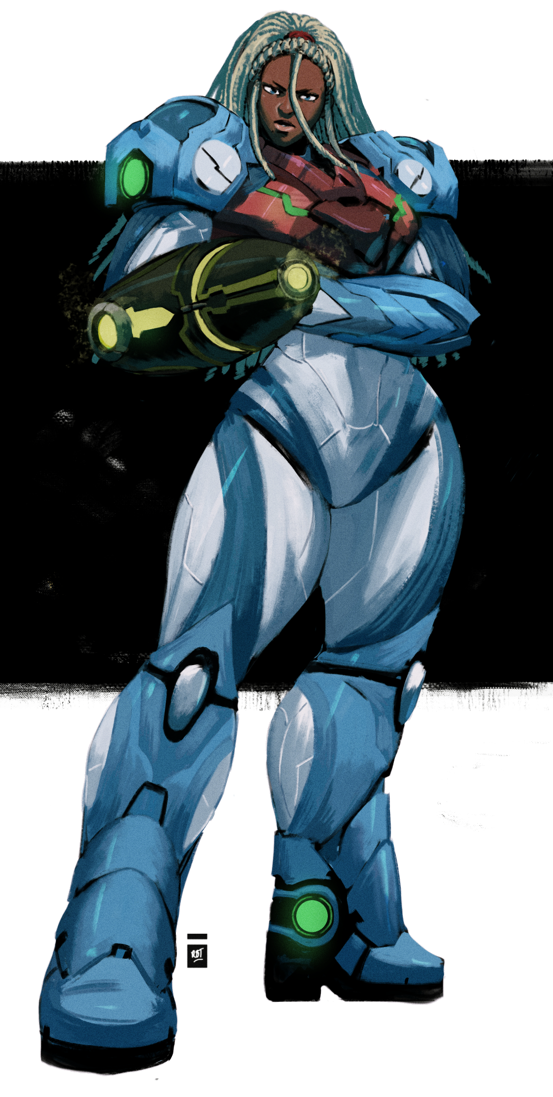"Samus", 8.5 x 11 in., Photoshop Private Commission