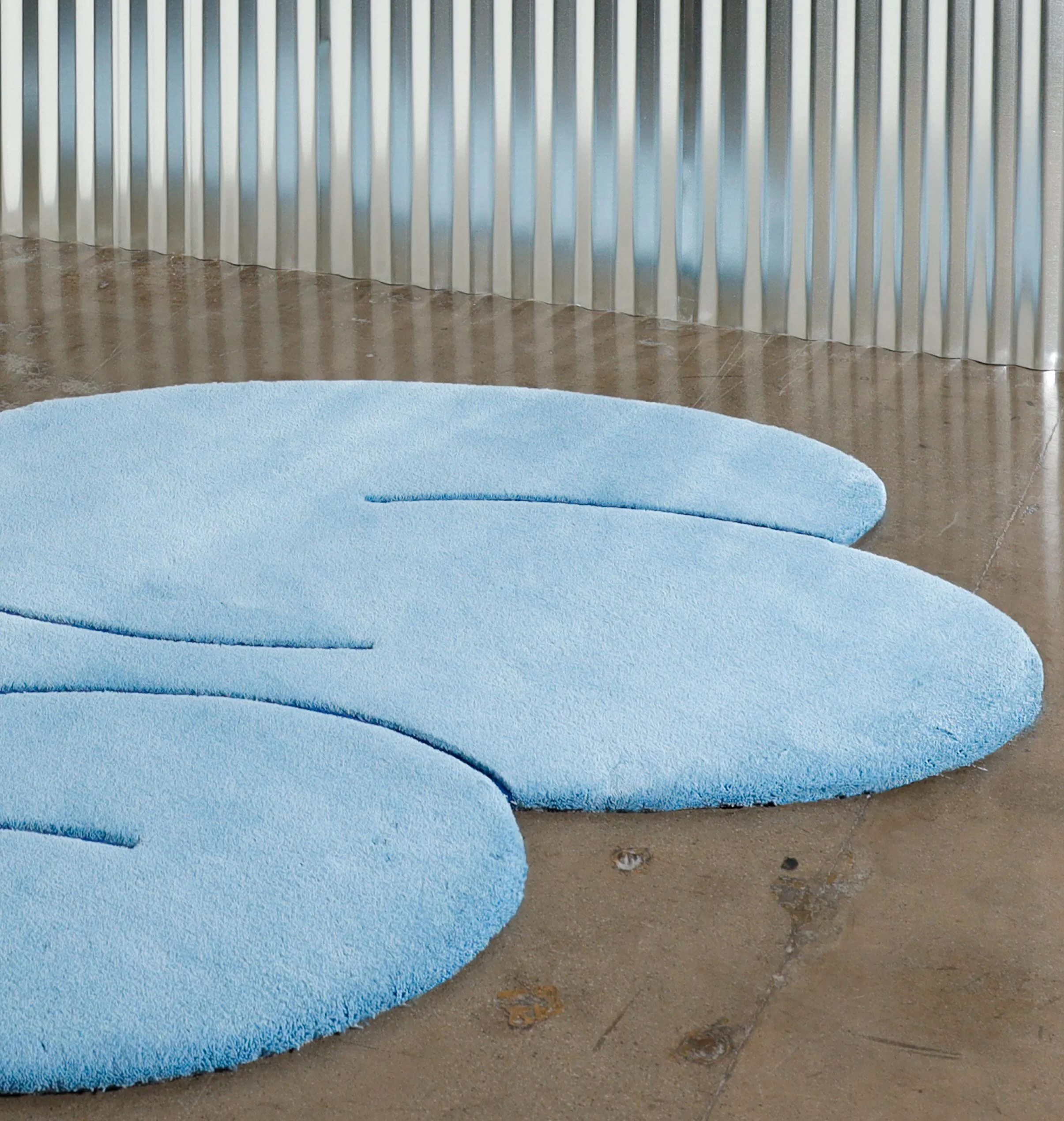 Blue Squiggle Rug — Okej